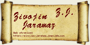 Živojin Jaramaz vizit kartica